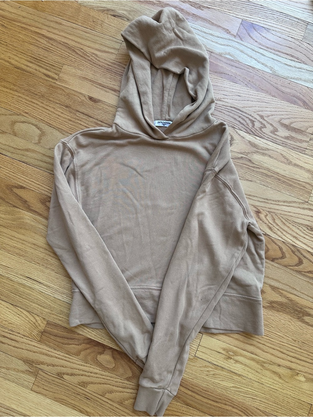 perfectwhitetee tan go-to hoodie 100% cotton